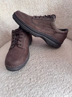 Rockport ProWalker DMX Brown Leather Oxford Shoes Men’s Size 11W Wide EUC